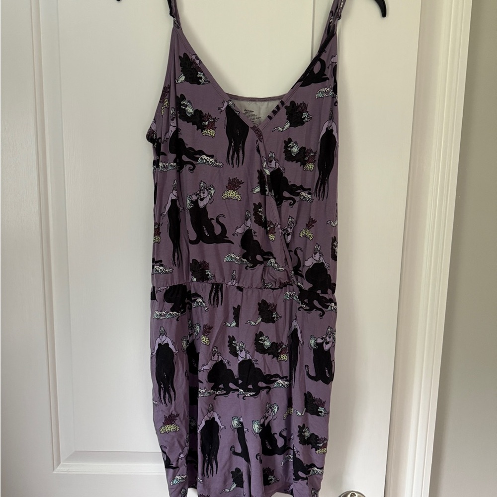 Limited edition MeUndies Disney Villains Ursula Print Sleep Romper size 2x